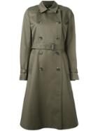 Vanessa Seward Trench Coat, Women's, Size: 40, Green, Cotton/viscose