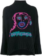 Diesel M-cara Intarsia Jumper - Black