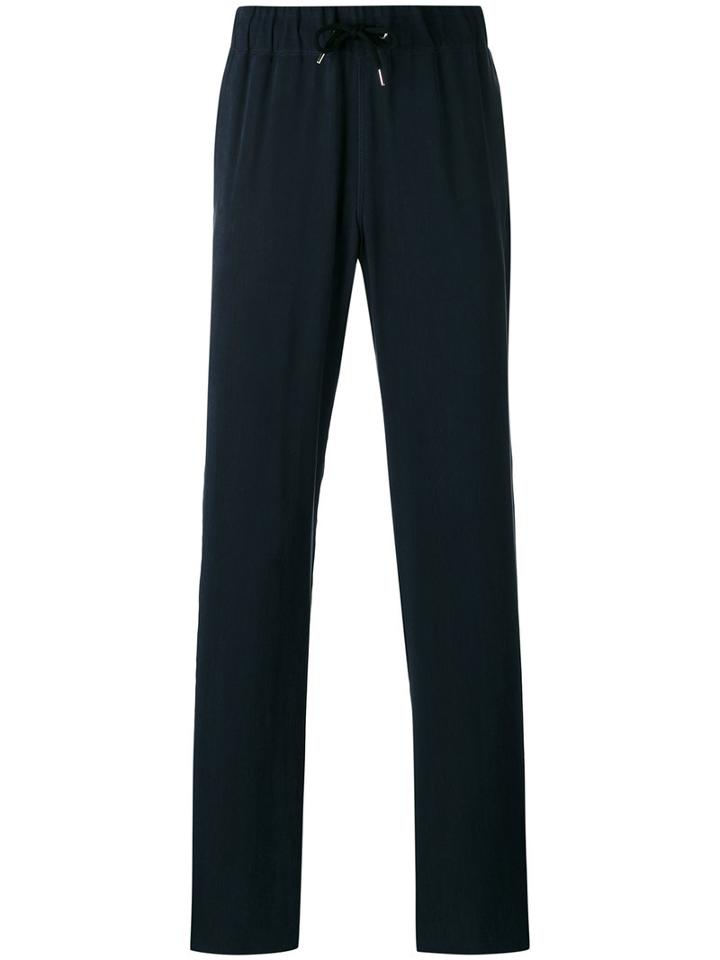 Giorgio Armani - Straight Leg Joggers - Men - Cotton/cupro - 54, Blue, Cotton/cupro