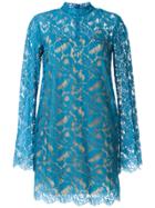 Stella Mccartney Floral Lace Dress - Blue