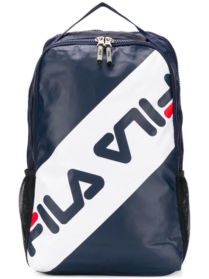 Fila Front Logo Backpack - Blue