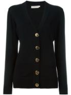 Tory Burch Buttoned Cardigan, Women's, Size: Xs, Black, Cotton