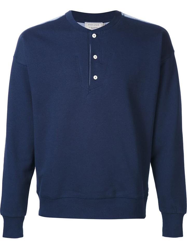 Maison Kitsuné Henley Sweatshirt