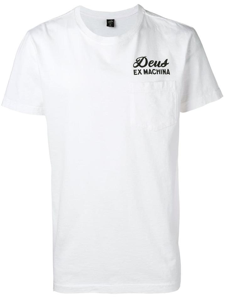 Deus Ex Machina Logo Pocket T-shirt - White