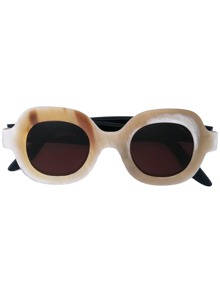 Lapima Rounded Mass Sunglasses - Neutrals