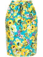 Yves Saint Laurent Pre-owned Flower Pattern Skirt - Multicolour