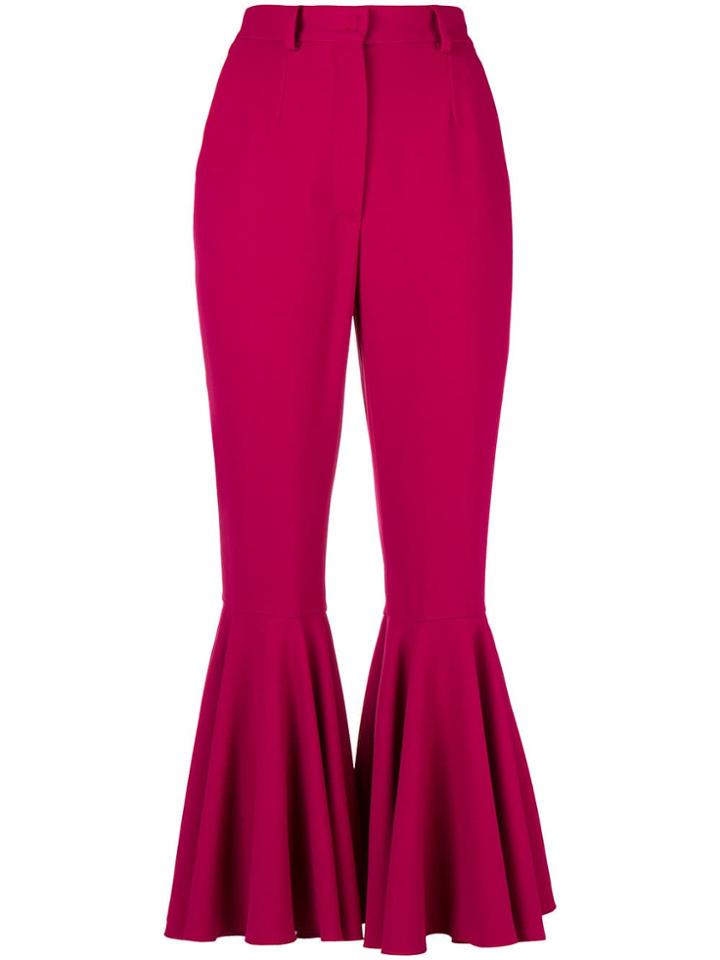 Dolce & Gabbana Flared Cuffs Trousers - Pink