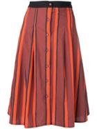 Être Cécile Striped Skirt - Red