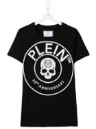 Philipp Plein Junior 20th Anniversary Printed Logo Tshirt - Black