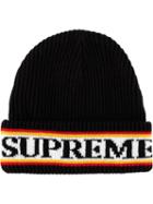 Supreme Cuff Logo Beanie - Black