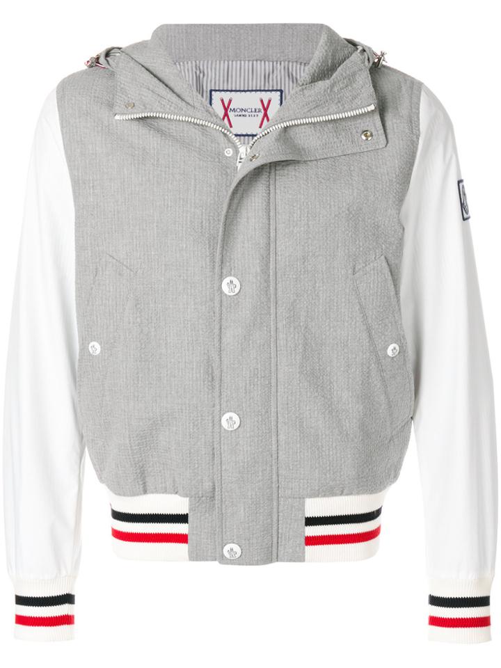 Moncler Gamme Bleu Lightweight Bomber Jacket - Grey