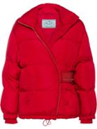 Prada Short Puffer Jacket - Red