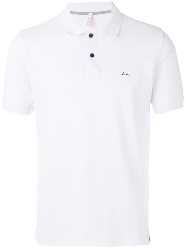 Sun 68 - Contrast Logo Polo Shirt - Men - Cotton/spandex/elastane - Xl, White, Cotton/spandex/elastane