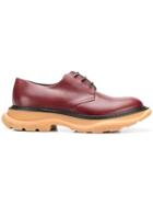 Alexander Mcqueen Tread Derby Lace-up Shoes - Red