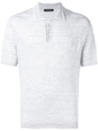 Ermenegildo Zegna Short Sleeved Polo Shirt - Grey