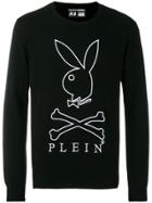 Philipp Plein X Playboy Logo Cashmere Sweatshirt - Black