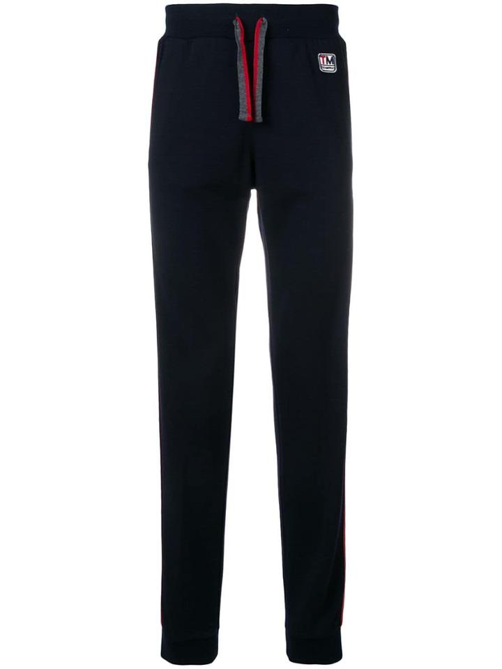 Z Zegna Techmerino&trade; Side Stripes Track Pants - Blue