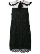 Giamba - Floral Macrame Lace Dress - Women - Cotton/polyamide/polyester/viscose - 42, Black, Cotton/polyamide/polyester/viscose