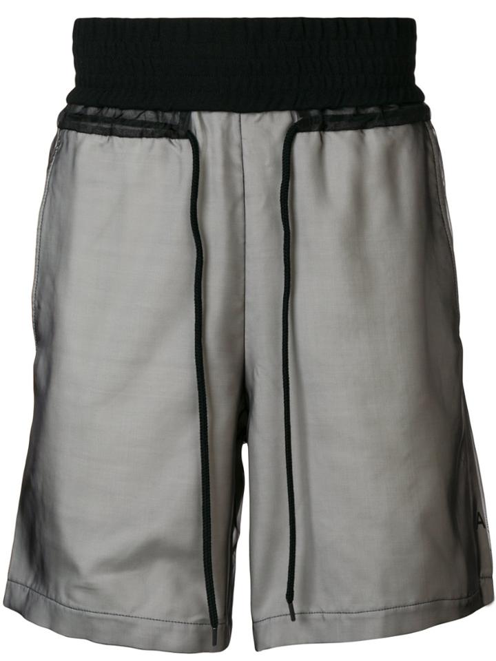 Odeur Zip Leg Shorts - Black