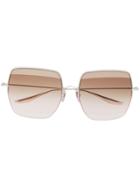Dita Eyewear Metamet Oversized Frame Sunglasses - Silver