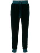 Dolce & Gabbana Embroidered Crest Track Pants - Green