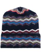 Missoni - Patterned Beanie - Men - Nylon/wool - One Size, Blue, Nylon/wool