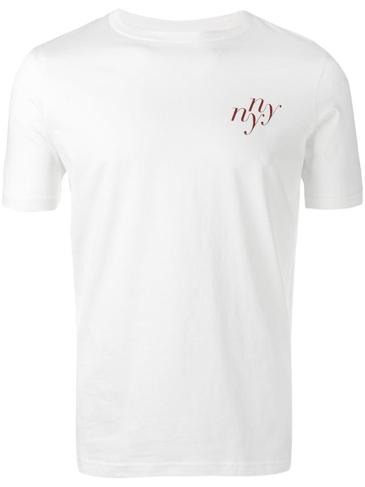 Saturdays Surf Nyc Ny Print T-shirt, Men's, Size: Large, White, Cotton