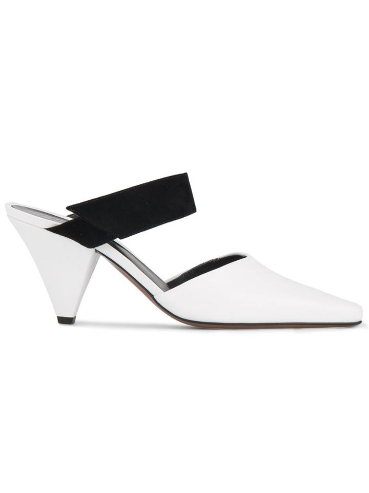 Neous White Leather Sevan 60 Mules