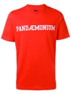 Oamc - Pandaemonium Print T-shirt - Men - Cotton/polyamide/spandex/elastane - M, Red, Cotton/polyamide/spandex/elastane