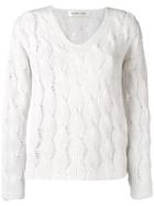 Lamberto Losani Patterend Knit Sweater - Nude & Neutrals