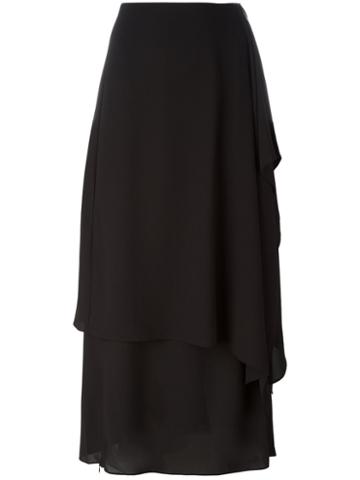 Acne Studios Draped Skirt, Women's, Size: 36, Black, Polyester