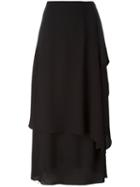Acne Studios Draped Skirt, Women's, Size: 36, Black, Polyester