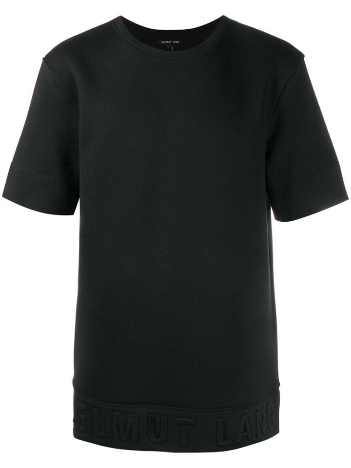 Helmut Lang Oversized Neoprene T-shirt - Black