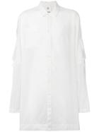 Lost & Found Rooms Long Sleeved Pocket Shirt - White
