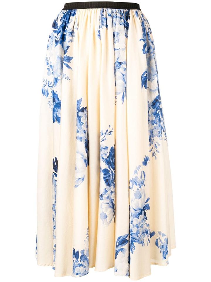 Antonio Marras Pleated Midi Skirt - Neutrals