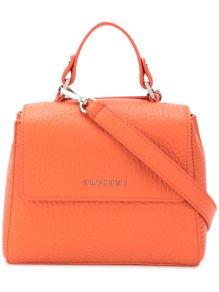Orciani Small Bozy Logo Tote - Yellow & Orange