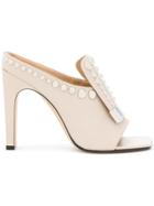Sergio Rossi Sr Studded Mules - Nude & Neutrals