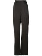 Lemaire High Waisted Wide Leg Trousers - Brown