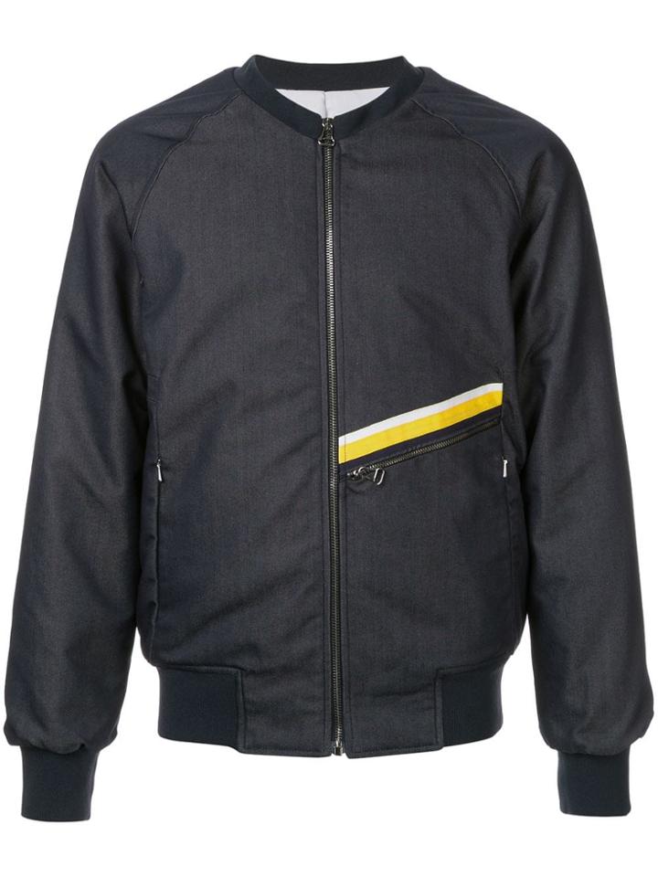 Geym Coolmax Denim Bomber Jacket - Blue