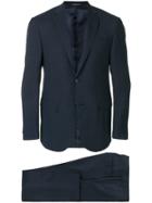 Corneliani Micro Print Single Breasted Suit - Blue
