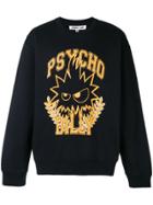 Mcq Alexander Mcqueen Psycho Billy Print Sweatshirt - Black