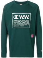 Champion X Wood Wood Logo Long Sleeve T-shirt - Green