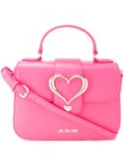 Love Moschino Heart Buckle Cross Body Bag, Women's, Pink/purple, Polyurethane