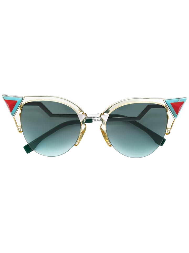 Fendi Eyewear Iridia Sunglasses - Green