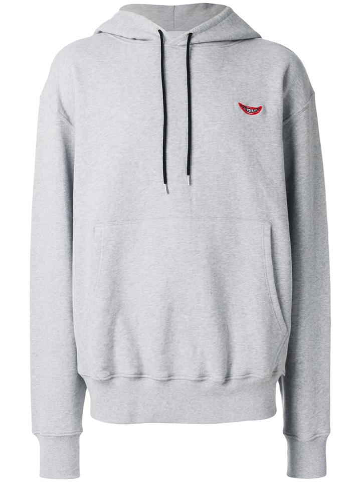 Stella Mccartney No Smile No Service Hooded Sweatshirt - Grey