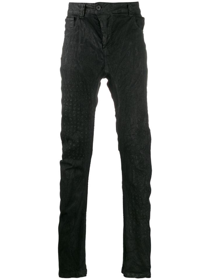 11 By Boris Bidjan Saberi Textured Straight Leg Jeans - Black