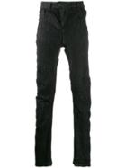 11 By Boris Bidjan Saberi Textured Straight Leg Jeans - Black