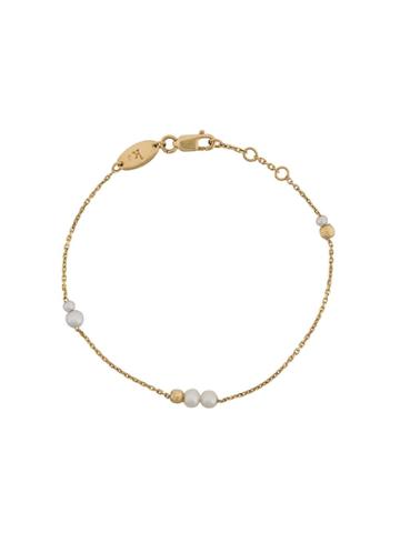Redline 18 Kt Gold Nuit Multi Pearl Chain Bracelet
