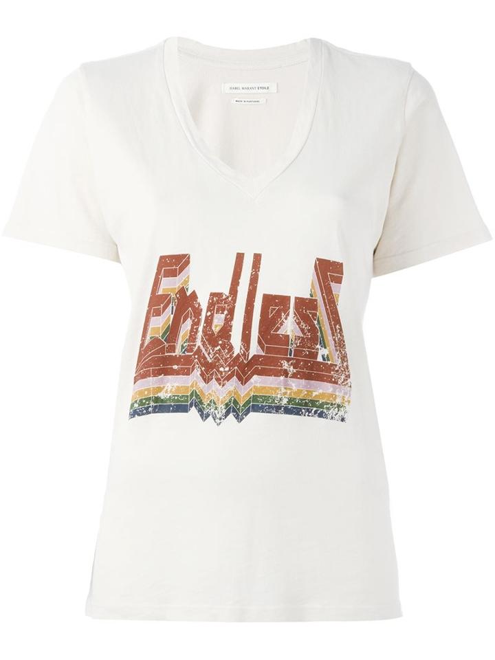 Isabel Marant Étoile 'damien' T-shirt, Size: Medium, Nude/neutrals, Cotton