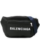 Balenciaga Black Wheel Cross Body Bag